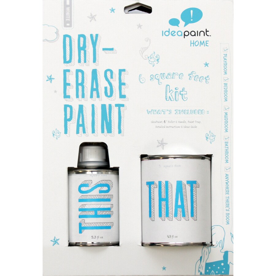 IdeaPaint White Gloss Dry Erase Paint 34 (1-Gallon) in the Dry Erase Paint  department at