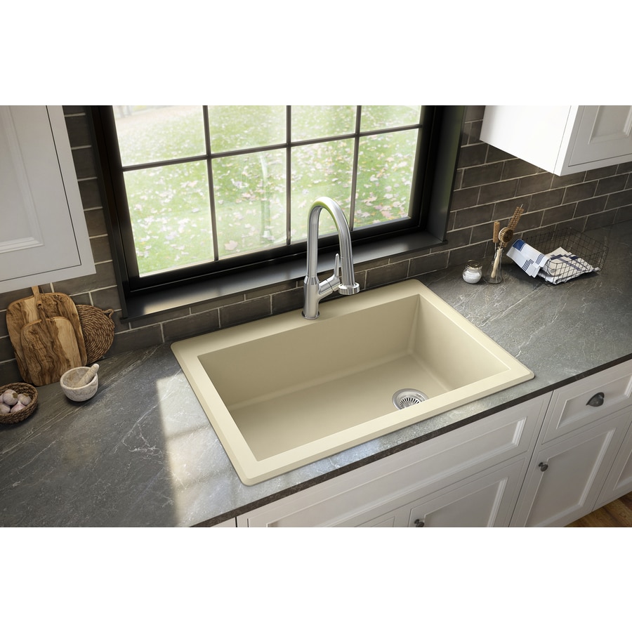 Drop In Off White Kitchen Sinks At Lowes Com   814038021667 