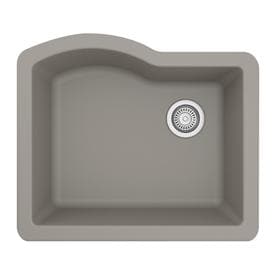 Karran 24-in x 21-in Concrete Single-Basin Undermount Residential Kitchen Sink