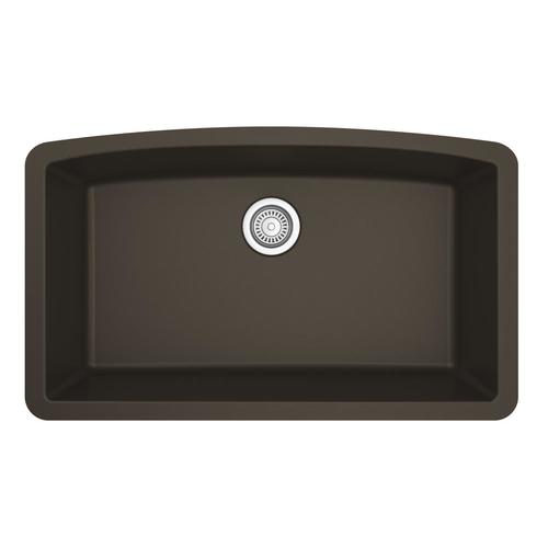 Karran 32 5 In X 19 Brown Single Bowl Undermount Residential Karran 32 5 In X 19 Brown Single