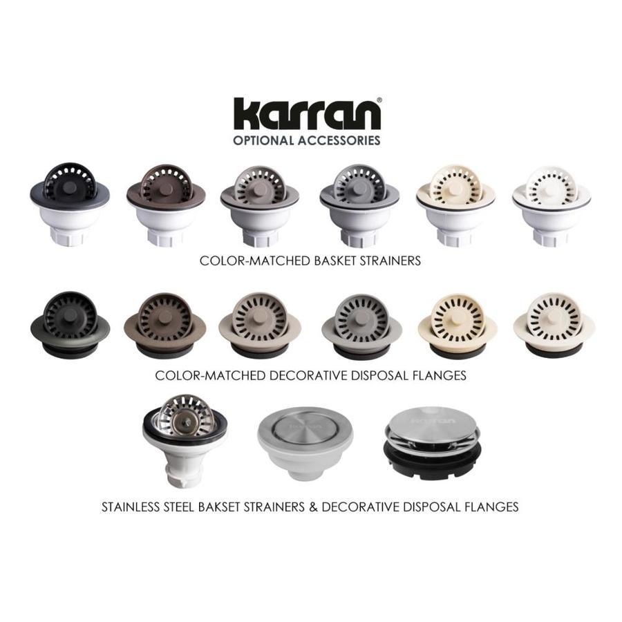 Karran Karran Undermount Stainless Steel Undermount 24.125-in x 18.125 ...