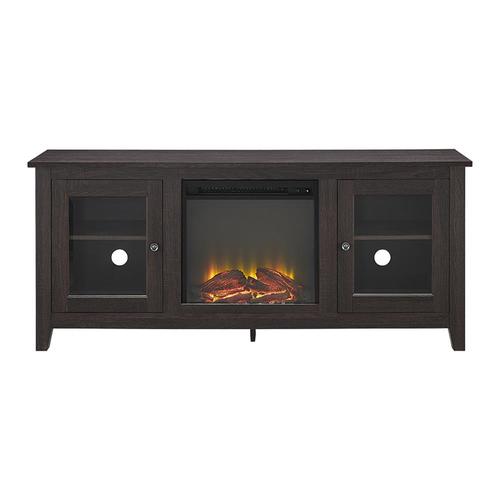 Walker Edison Espresso Fireplace TV Stand at Lowes.com