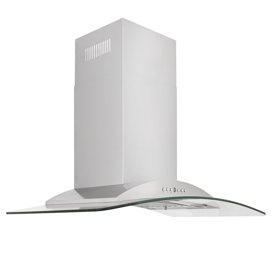 Convertible Stainless Steel Wall Mounted Range Hood Common 36 In Actual 36 In