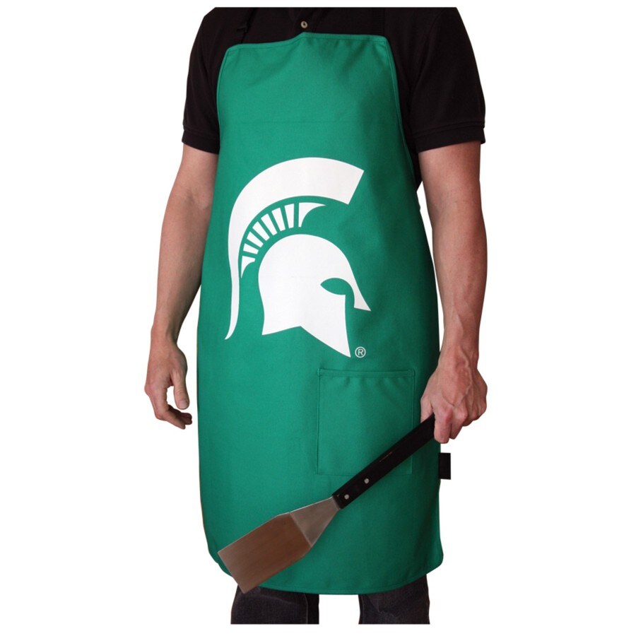 Grill Topper Michigan State Spartans Green Cotton Grilling Apron In The Grilling Apparel Department At Lowes Com