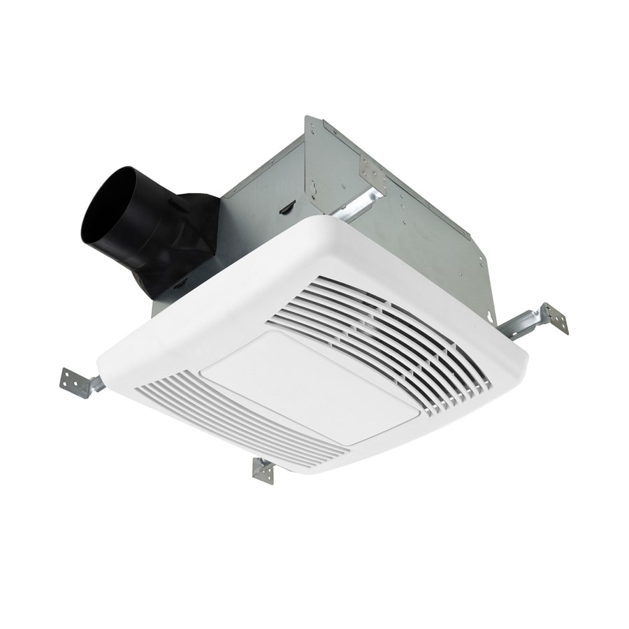 Utilitech 1 1 2 Sones 140 Cfm White Bathroom Fan And Night Light Energy Star In The Bathroom Fans Heaters Department At Lowescom