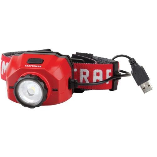 CRAFTSMAN 500Lumen LED Rechargeable Headlamp (Battery Included) in the