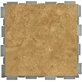 Snapstone Tile At Lowes Snapstone Interlocking 12 Pack Mocha Porcelain Floor Tile Common Actual 6