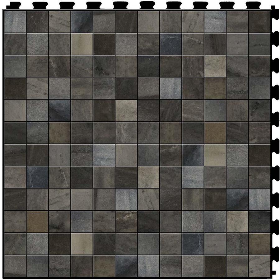 Shop Perfection Floor Tile LVT 6-Piece 20-in x 20-in Gray Floating ...