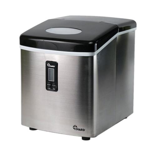 Chard 26-lb Flip-Up Door Freestanding Ice Maker (Stainless Steel) in ...