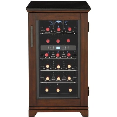 Scott Living 18 Bottle Capacity Dual Zone Cooling Wine Chiller At