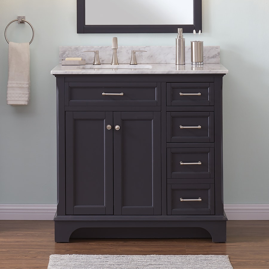 Shop Bathroom Vanities With Tops At Lowes and Bathroom Vanities 36 Inches Wide