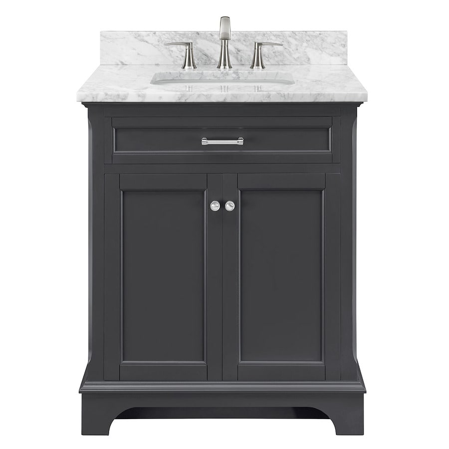 Scott Living Roveland 30 In Dark Gray Single Sink Bathroom Vanity