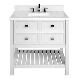 Carolina 36 White Bathroom Vanity With Oval Sink American Bath