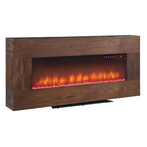 41-in W Walnut Fan-forced Electric Fireplace in the Electric Fireplaces ...