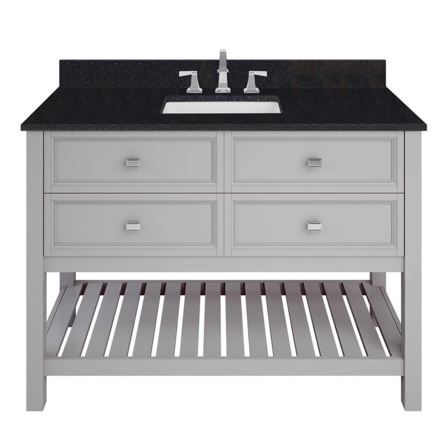 Scott Living Canterbury 48in Light Gray Single Sink Bathroom Vanity