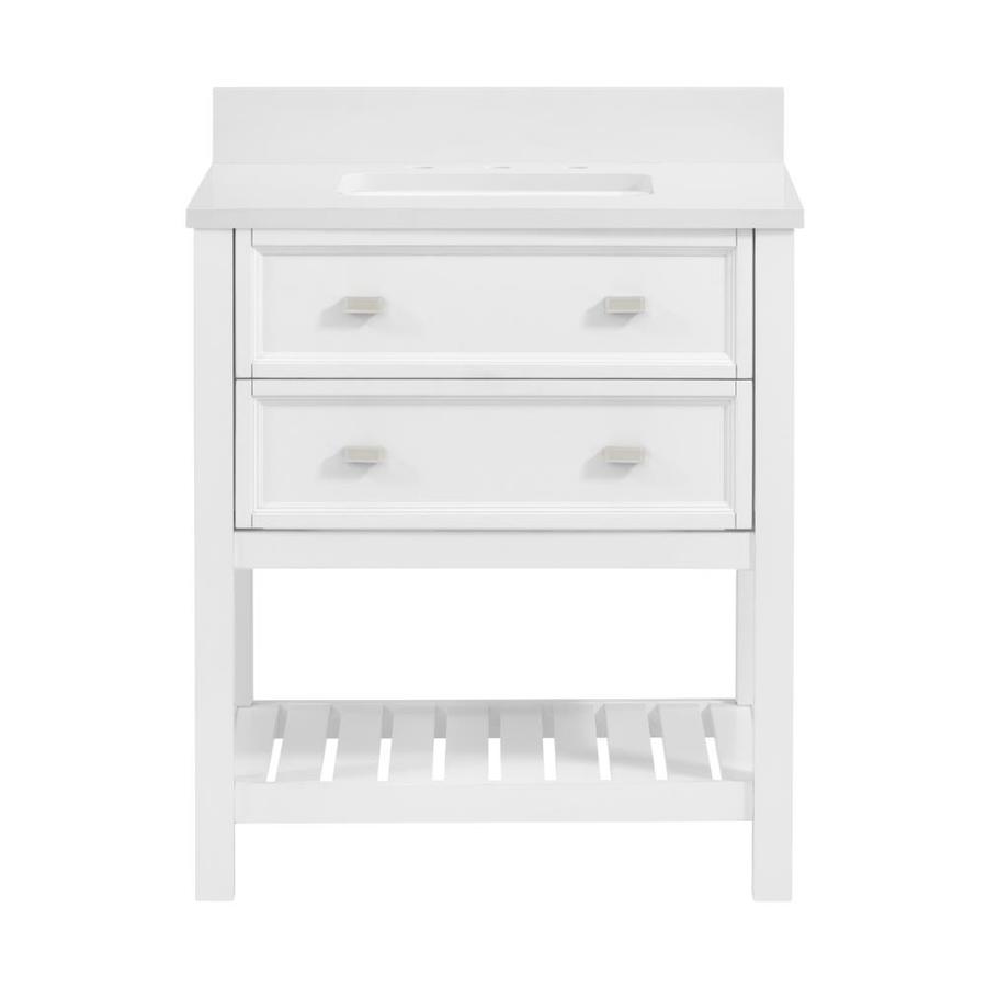 Scott Living Canterbury 30 In White Single Sink Bathroom Vanity