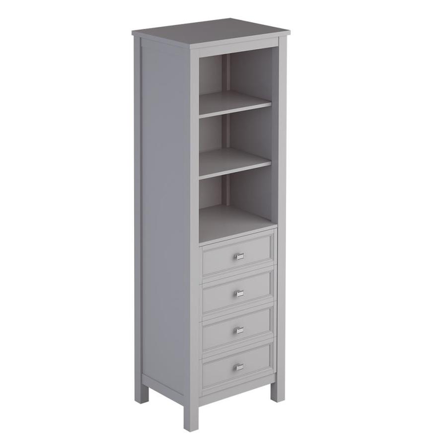 Scott Living Canterbury 24-in W x 72-in H x 18-in D Light Gray MDF ...