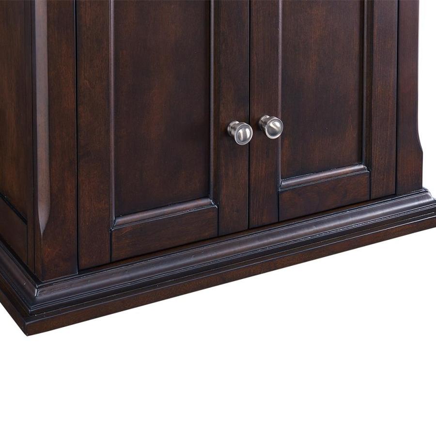 Allen Roth Roveland 24 In W X 28 In H X 10 In D Mahogany Bathroom