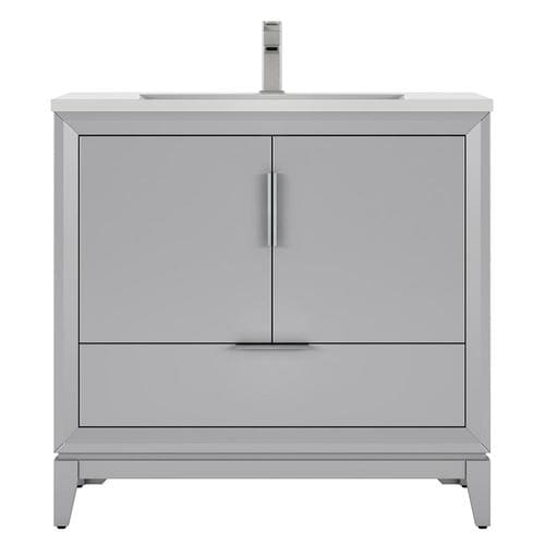 Scott Living Robinson 36-in Light Gray Single Sink ...