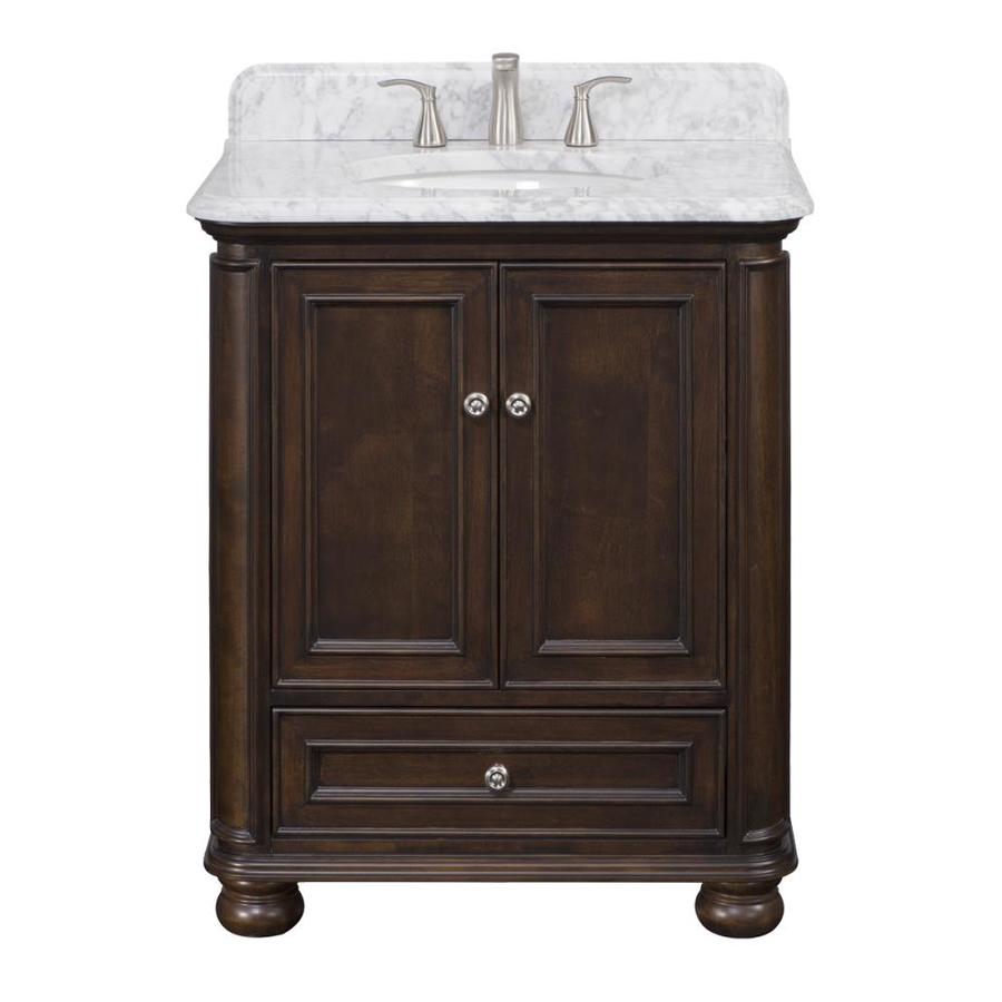 Scott Living Wrightsville 30in Mahogany Single Sink Bathroom Vanity