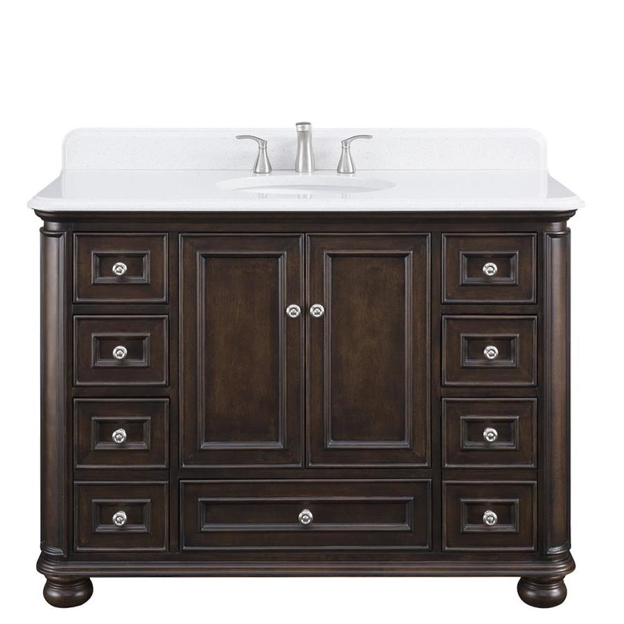 Scott Living Wrightsville 48 In Gany Single Sink Bathroom Vanity Scott Living Wrightsville 48 In Gany Single Sink Bathroom Vanity With Terrazzo Engineered Stone Top