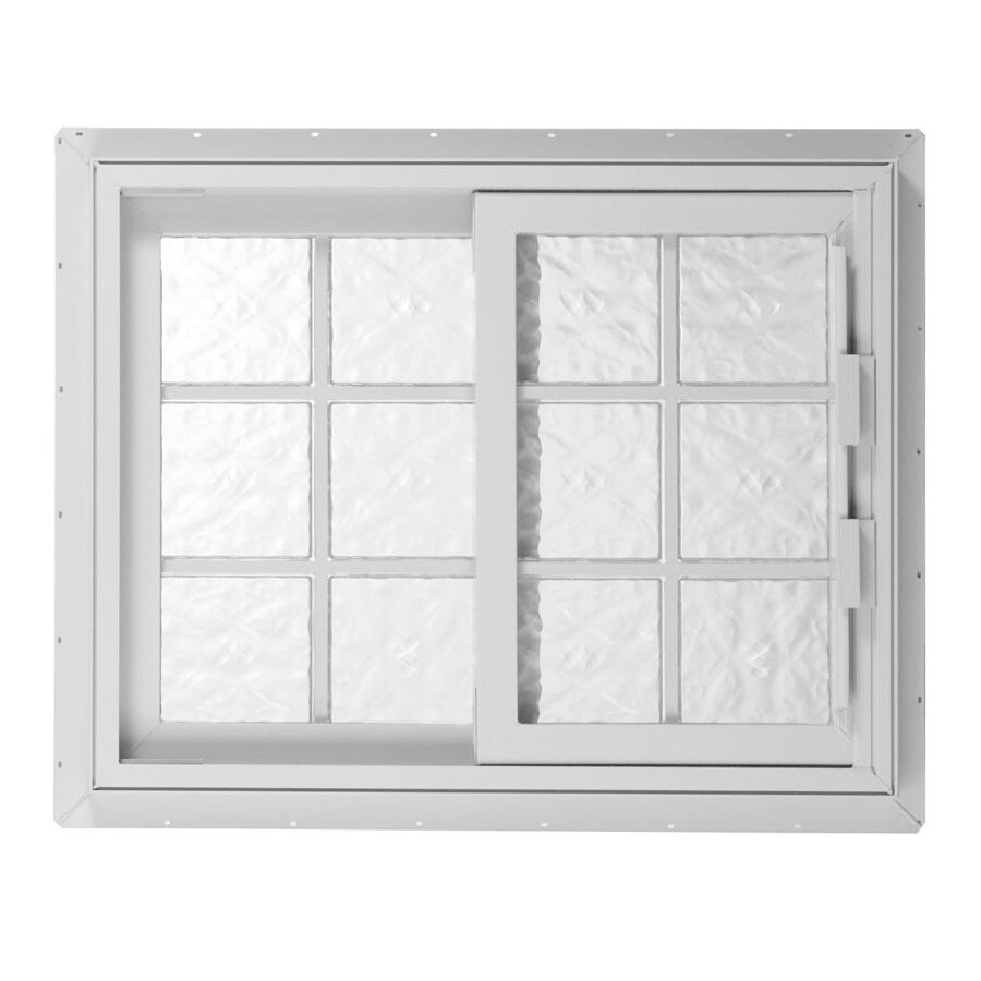 Hy-Lite 40-1/4-in x 39-5/8-in Design Series Left-Operable Vinyl Double ...