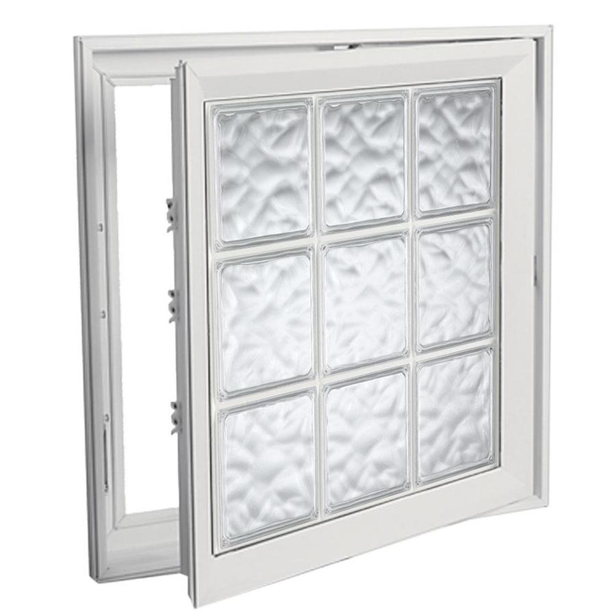 Hy-Lite Design 1-Lite Vinyl New Construction White Exterior Casement Window (Rough Opening: 30-in x 30-in; Actual: 29.5-in x 29.5-in)