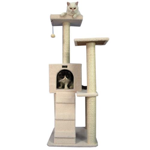 Armarkat 53-in Brown Fleece Cat Tree at Lowes.com