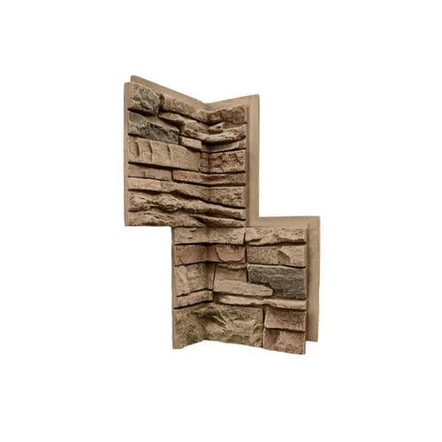 GenStone G2 Exterior 1.76-sq ft Tan/Brown Faux Stone Veneer in the ...