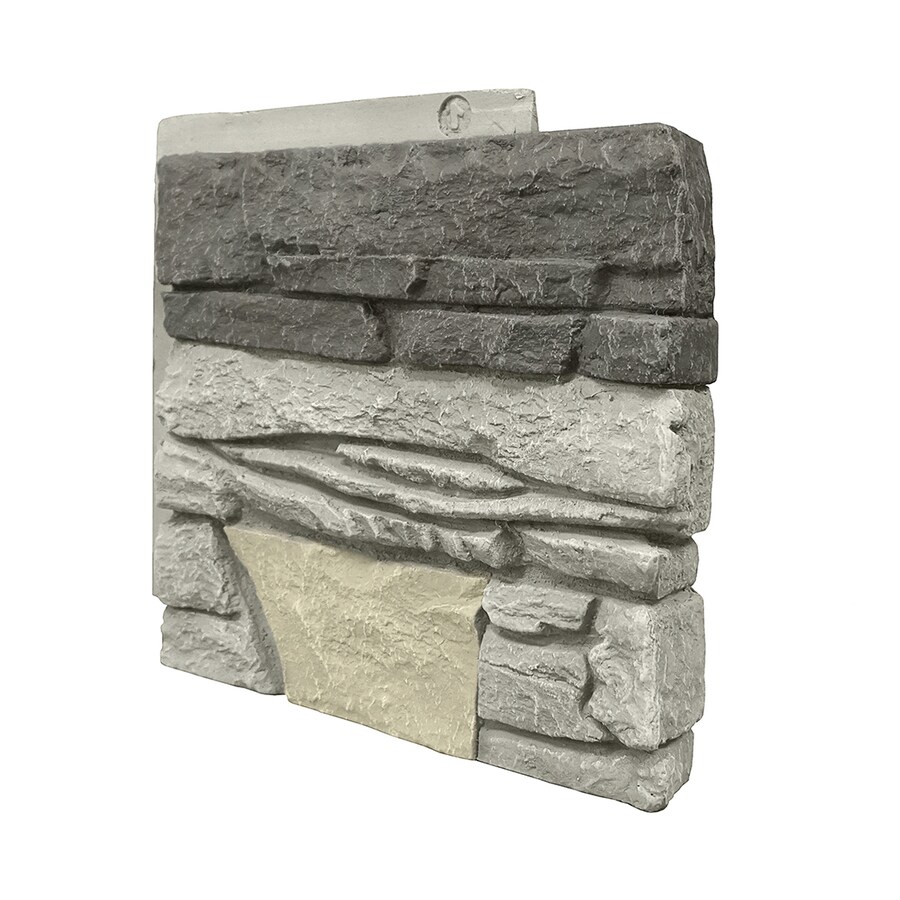 GenStone G2 Exterior 1-sq ft Gray Faux Stone Veneer in the Stone Veneer ...