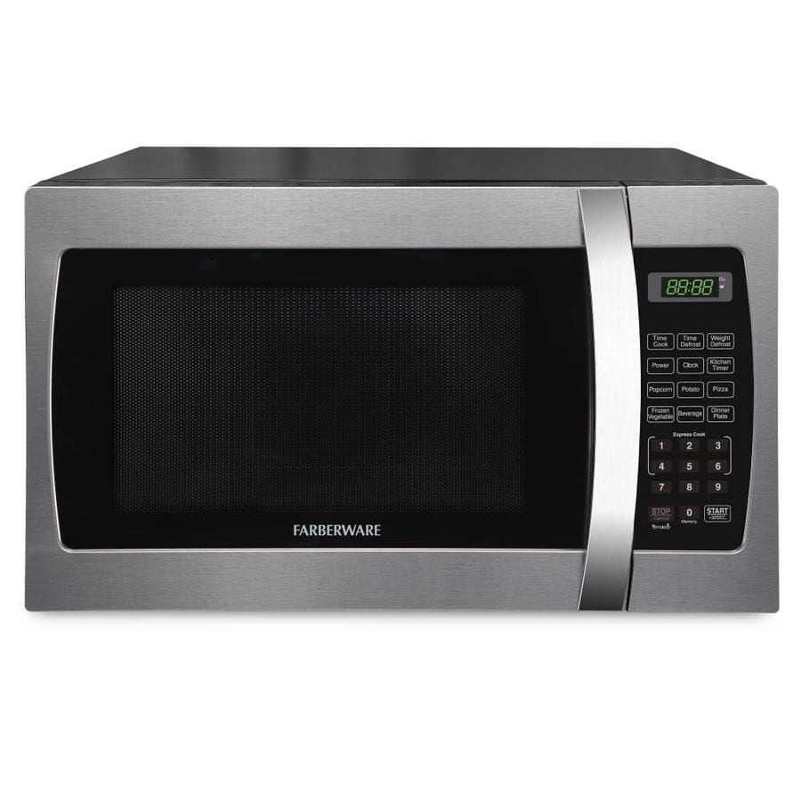 Farberware 1 3 Cu Ft 1000 Countertop Microwave Stainless Steel