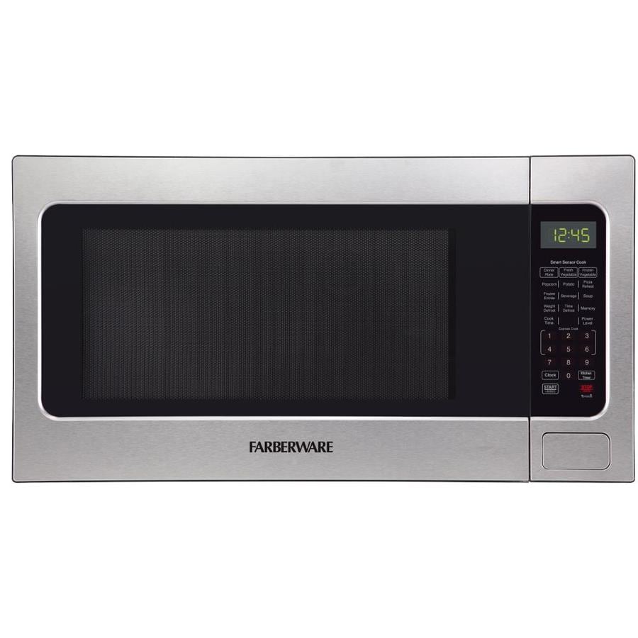 Farberware 2 2 Cu Ft 1200 Watt Countertop Microwave Stainless