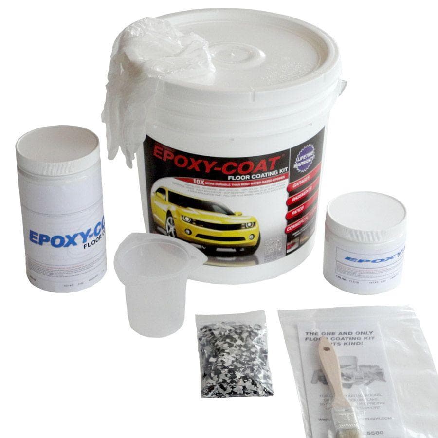 Epoxy Coat 2 Part White High Gloss Garage Floor Epoxy Kit Actual Net Contents 48 Fl Oz At 6932