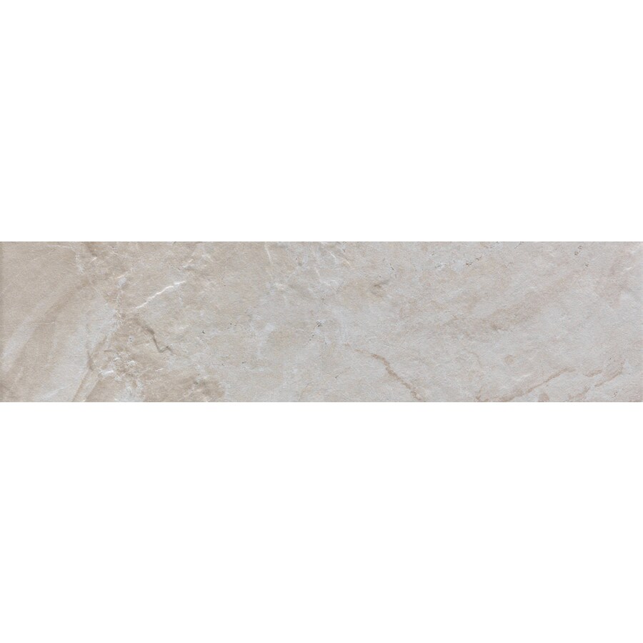 FLOORS 2000 Cortina Ivory Porcelain Bullnose Tile (Common: 3-in x 12-in