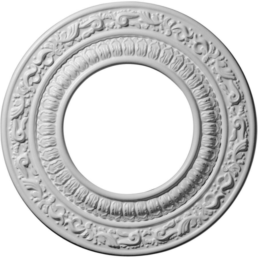 Ekena Millwork CM10AD Andrea 10-in W x 10-in L Primed Polyurethane Ceiling Medallion