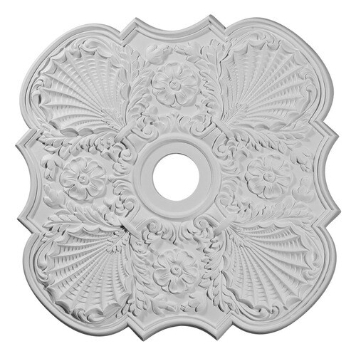 Flower 29 In X 29 In Primed Polyurethane Ceiling Medallion