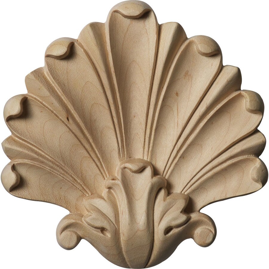 Shop Ekena Millwork 5.5-in x 5.5-in Foster Wood Applique at Lowes.com