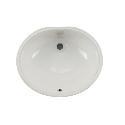 Superior Sinks Biscuit Glazed Porcelain Undermount Oval