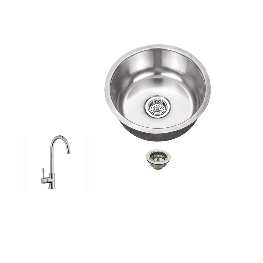 Superior Sinks Brushed Satin 1 Hole Stainless Steel