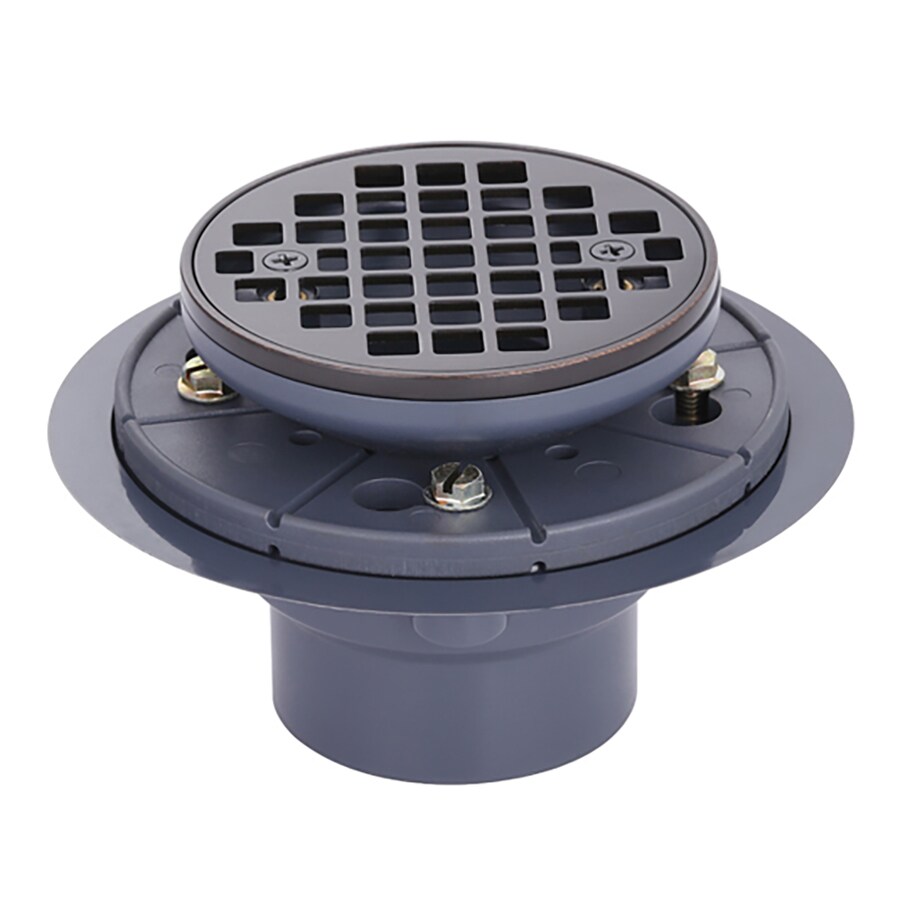 Superior Sinks 6.476-in L Square Holes Round PVC Shower Drain in the ...