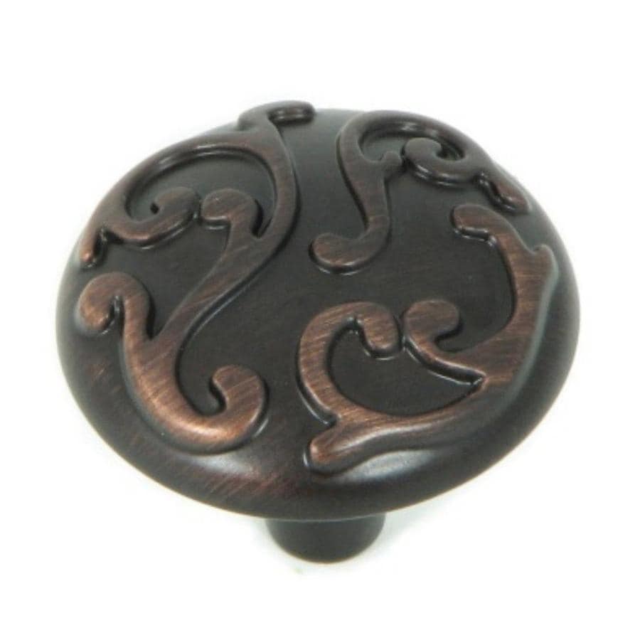 Stone Mill Hardware Ivy Oil Rubbed Bronze Round Cabinet Knob At Lowes Com   816270010850 