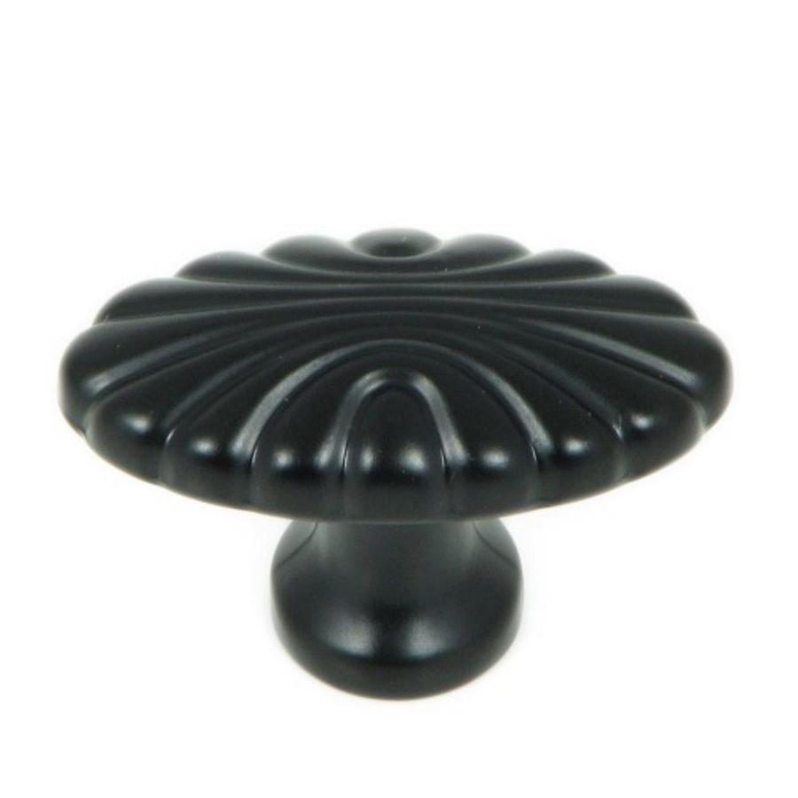 Stone Mill Hardware Tuscany Matte Black Oval Knob at