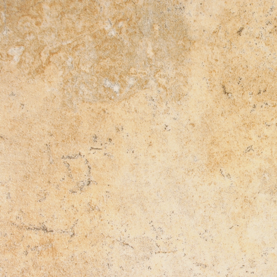 Shop Style Selections Tuscany Stone 13-in W x 4.27-ft L Embossed Tile Look Laminate Flooring at ...