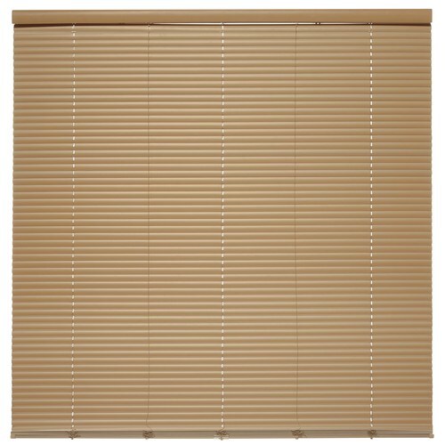 Style Selections 1 In Cordless Taupe Vinyl Room Darkening Mini Blinds Common 51 5 In Actual 51 5 In X 64 In At Lowes Com