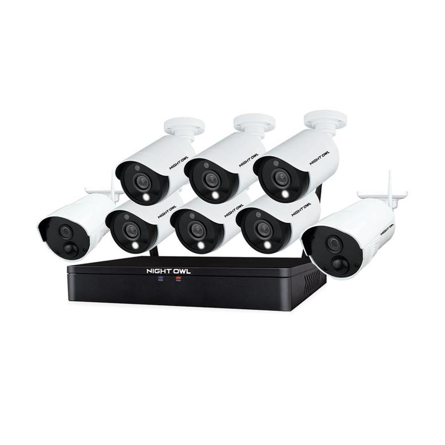 Night Owl Wired Smart Outdoor Security Camera 8 Pack In The Security Cameras Department At Lowes Com