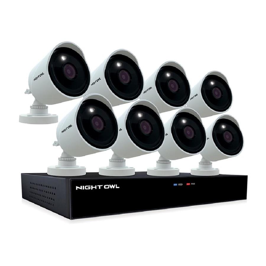 Night Owl Hardwired Wired Outdoor Security Camera 8 Pack In The Security Cameras Department At Lowes Com