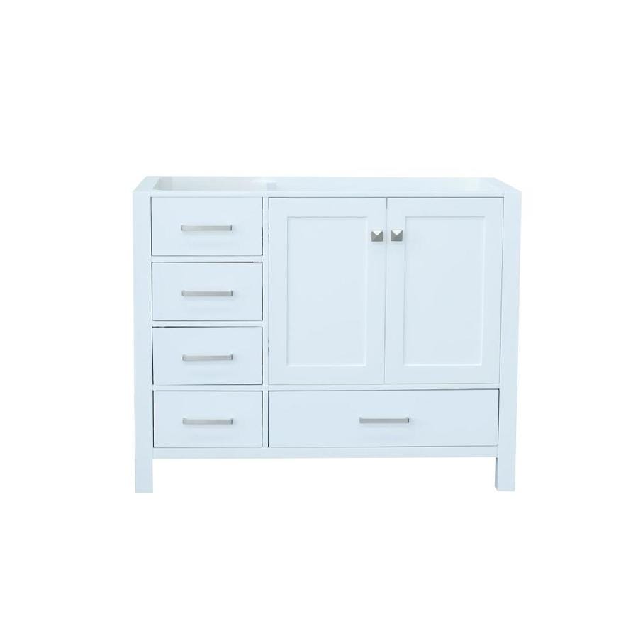 Ariel Cambridge 42 In White Bathroom Vanity Cabinet In The Bathroom Vanities Without Tops Department At Lowes Com