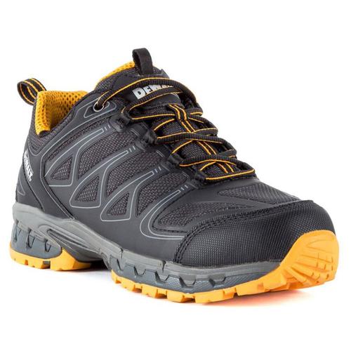 DEWALT Boron Black/Yellow Size 8 Mens Steel Toe Low Top Work Shoes in ...