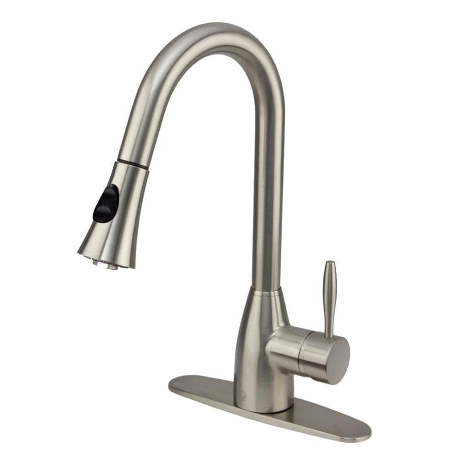 VIGO Aylesbury Stainless Steel 1-Handle Deck Mount Pull-Down Kitchen Lowes Kitchen Faucets Stainless Steel