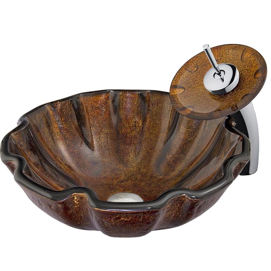 Vigo Vessel Sinks Chrome Glass Round Bathroom Sink